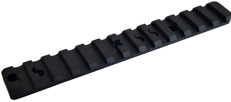 Talley P00252336 Black Anodized Aluminum Picatinny Rail 5.45"