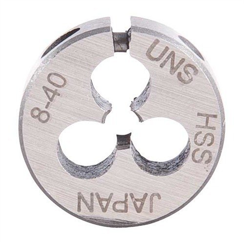 Brownells Round Wire Gauge Carbon Die 13/16 Diameter 8-40 Thread