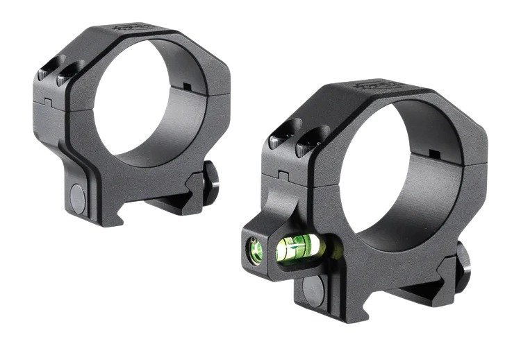 RPM Precision 34mm Medium (1.00'') Scope Rings with Co-Linear Bubble Level