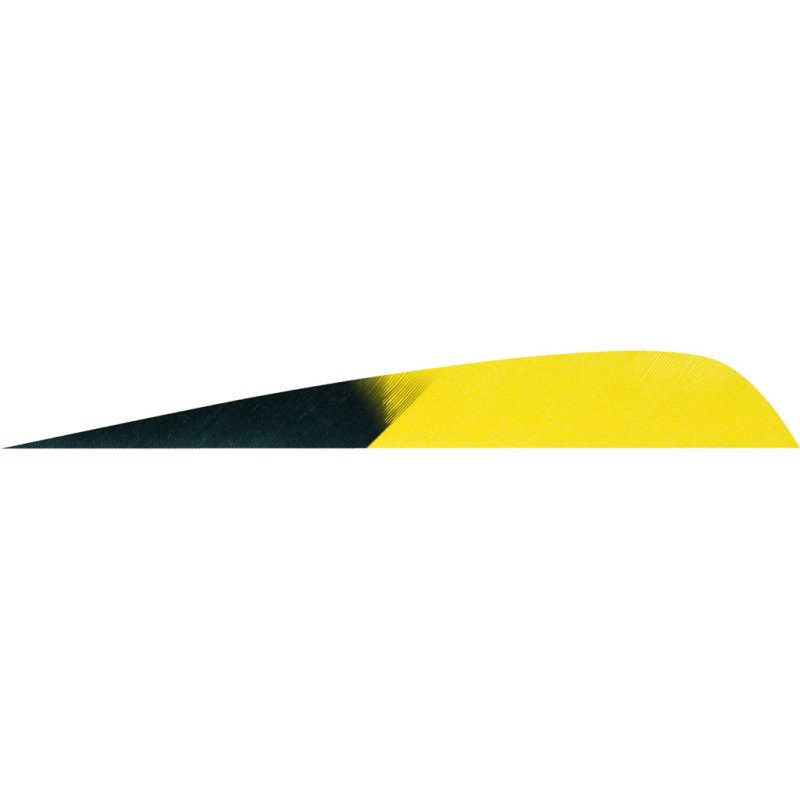 Gateway 400LPKFY-50 Parabolic Feathers Kuro Flo Yellow 4" LW 50pk
