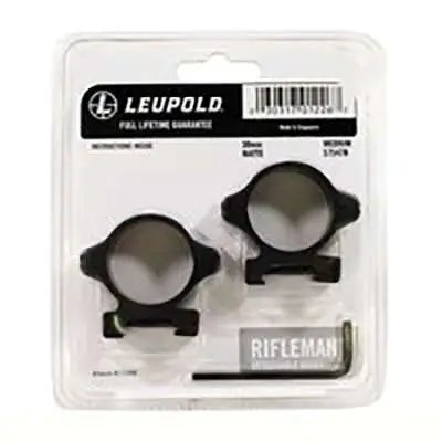 Leupold 171478 Rifleman 30mm Medium Detachable Scope Ring Matte Black