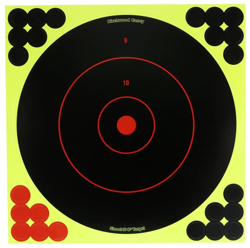 Birchwood Casey TDSNC1212PK 12" Bullseye Target Dispenser 12 Pack