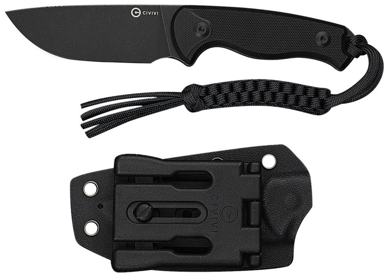 CIVIVI C230941 TimberBark 3.2" Fixed Blade Black G10 Stonewash Knife