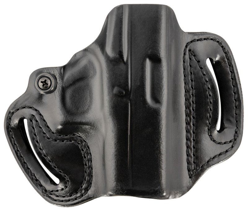 DeSantis 086BA8BZ0 Mini Slide OWB Black Leather Holster for Glock 43/48