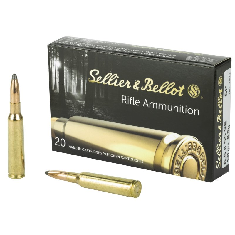 Sellier & Bellot SB6555A 6.5x55 Swedish 131gr SoftPoint 20ct