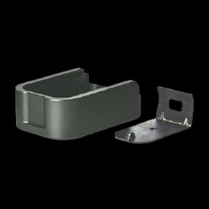 Mec-Gar +2 Aluminum Extended Base Pad for Mags w/ Metal Floorplate - BLK