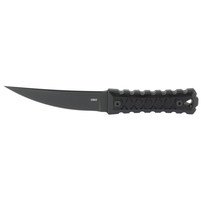 CRKT HZ4 2924 4.76" Fixed Blade Knife Black/Black with Sheath
