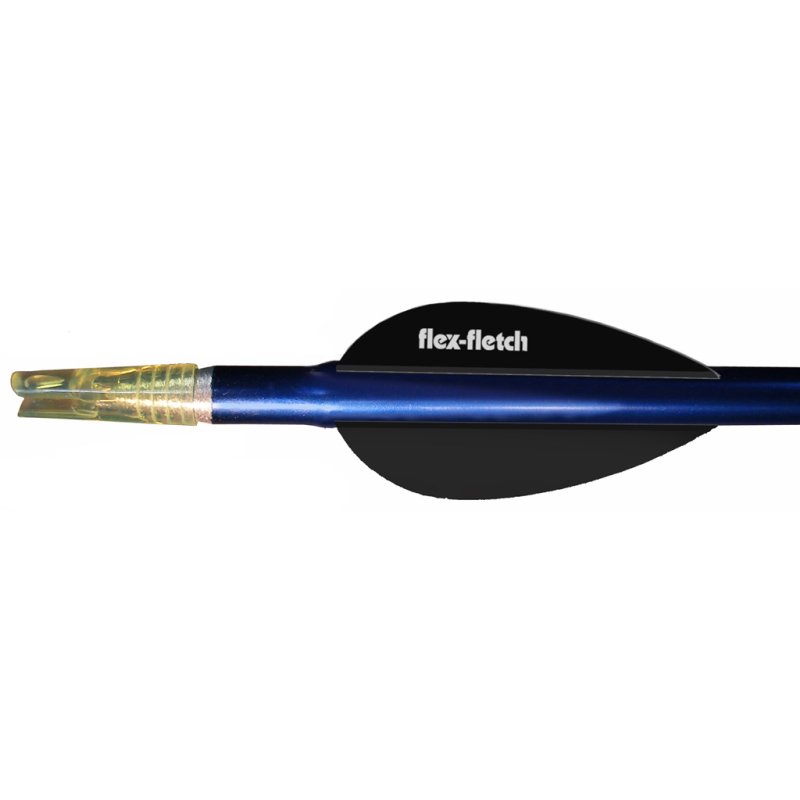 Flex Fletch FFP-2-BLK-100 Vanes Black 2 Inch 100 Pack