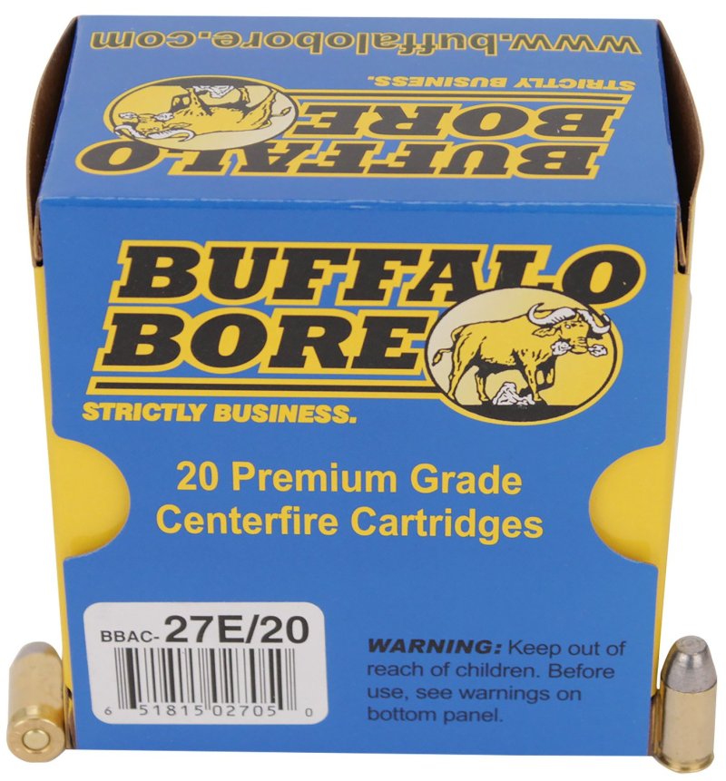 Buffalo Bore 27E20 .380 ACP 100gr Hard Cast Flat Nose 20 Rounds