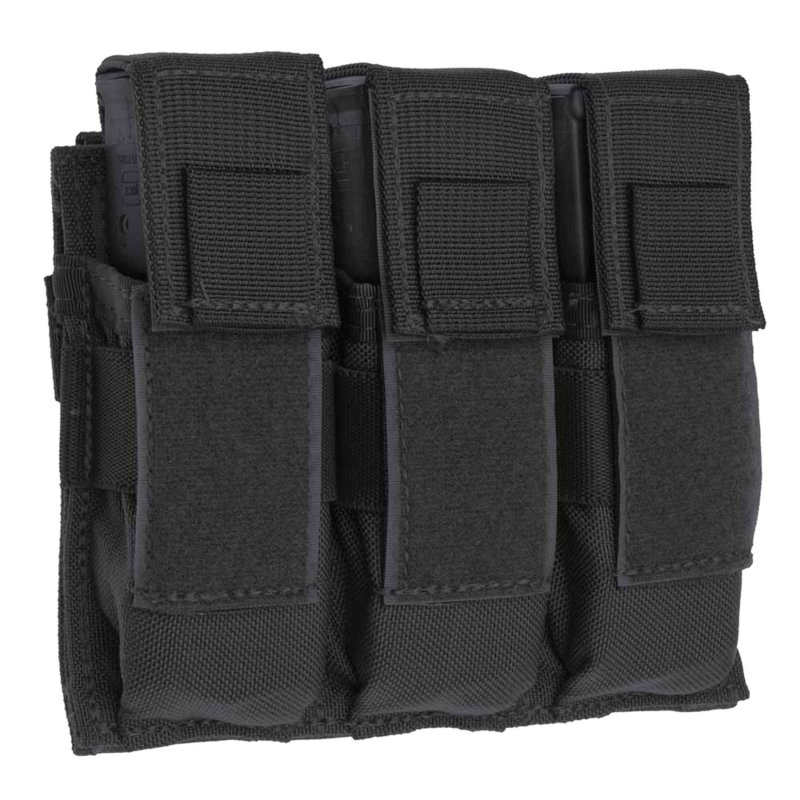 Tac Shield T3603BK Triple Universal Pistol MOLLE Pouch Black