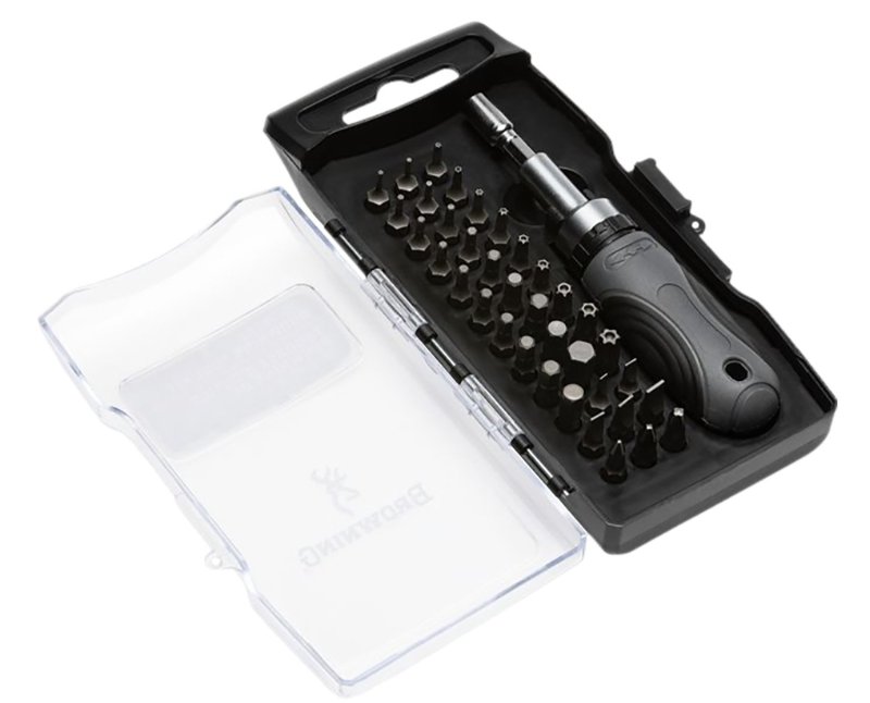 Browning 12450 38-Piece Tool Kit Black with Ratcheting Screwdriver