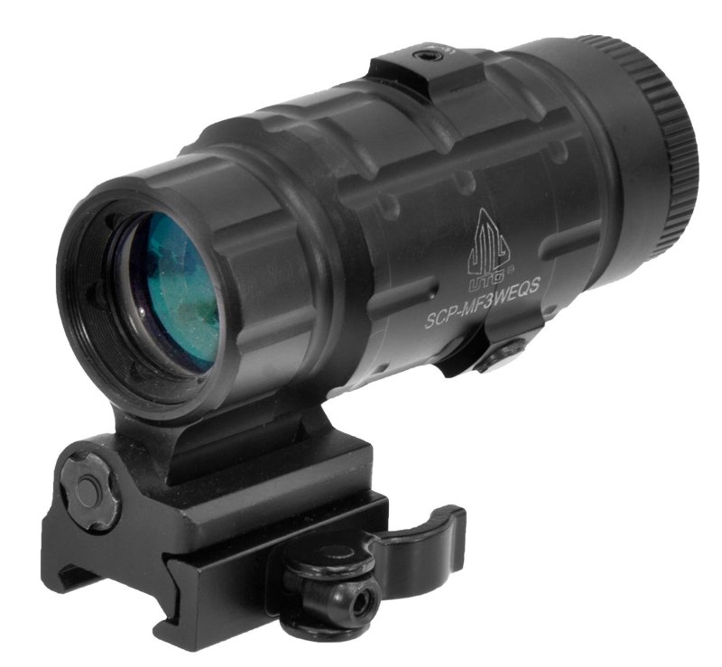 UTG SCPMF3WEQS 3x Magnifier Black Anodized 37 mm
