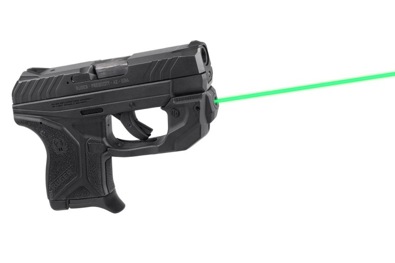 CenterFire Laser Sight Grip Sense Green Ruger LCP II Black