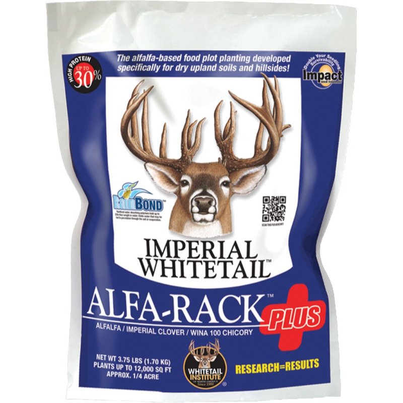 Whitetail Institute IAP3.75 Alfa-Rack Plus Seed 3.75lb Drought-Resistant