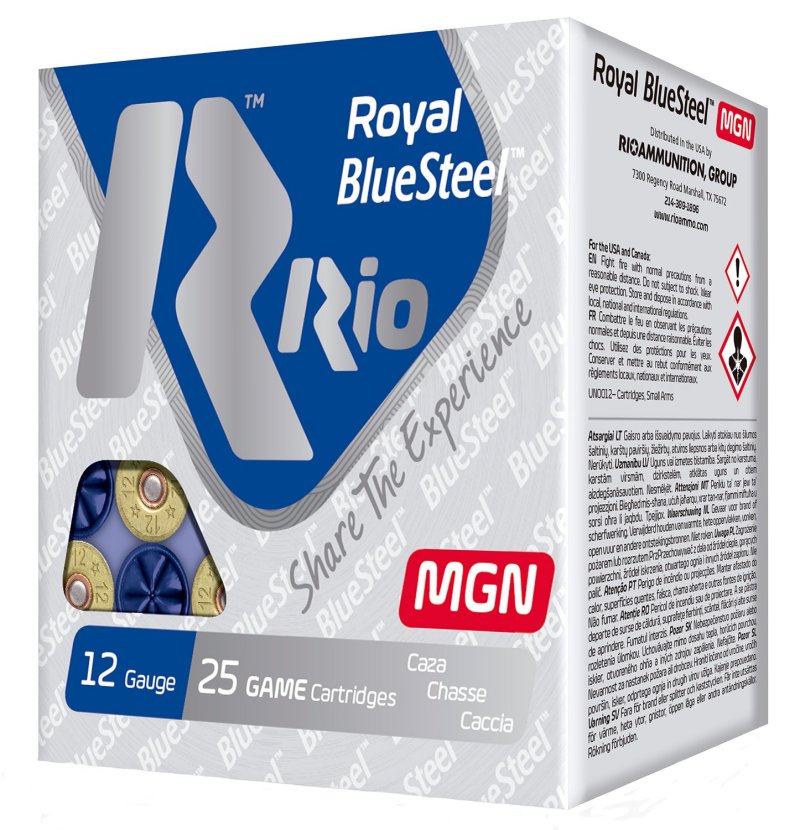 Rio Ammunition Royal BlueSteel Magnum 12Ga 3 In 1-1/4oz #2 Shot