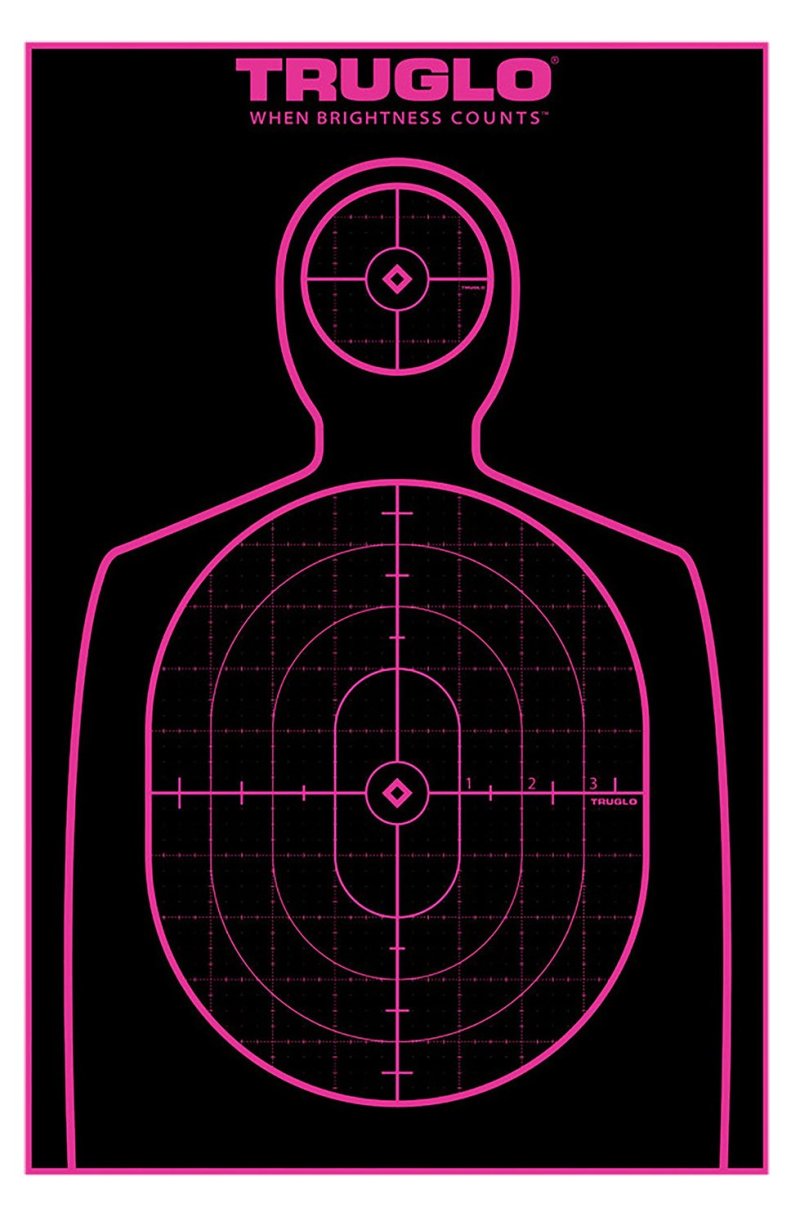 TruGlo TG13A12BB Tru-See 12"x18" Self-Adhesive Handgun Targets 12-Pack