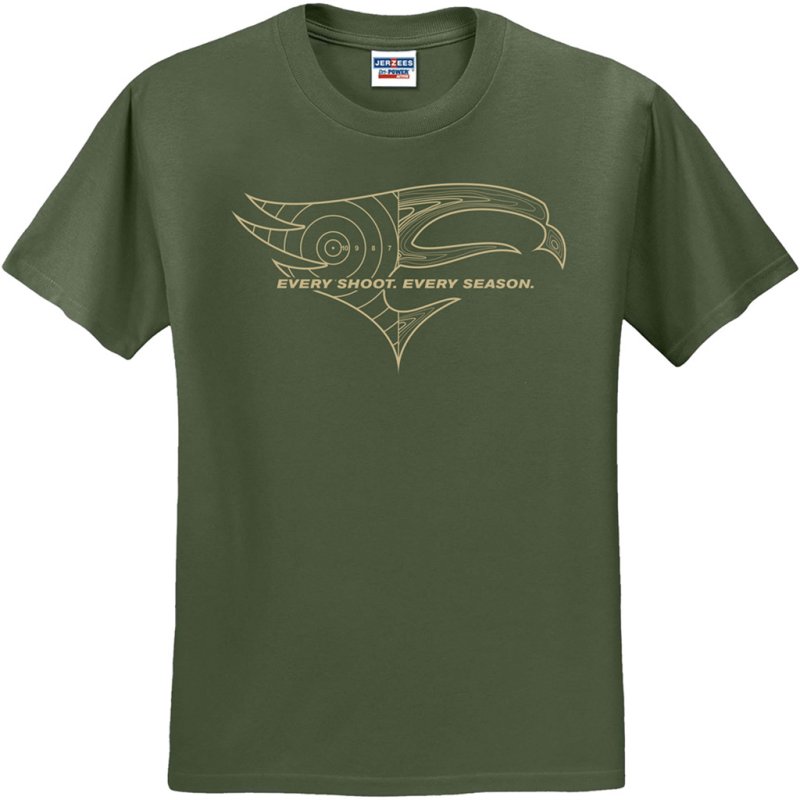 Elevation 810096080776 Premium Tee Medium Olive CVC Cotton