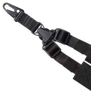 Outdoor Connection A-TAC Single-Point Tactical Sling, Black Nylon Webbing, 1" Swivel Width, AR-15 Accessory