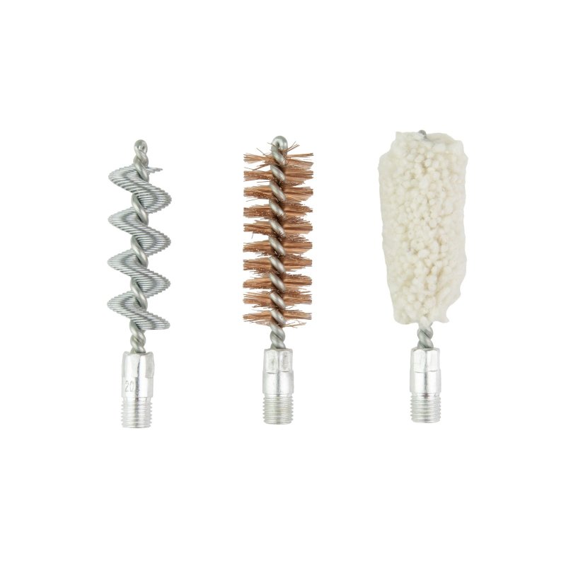 Birchwood Casey Cleaning Kit Brush and Swab 3-Pack 20 Gauge