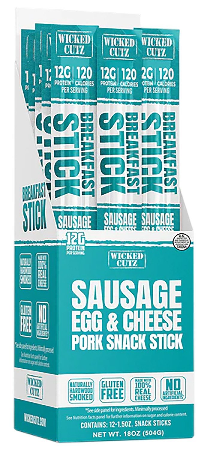 WICKED WCBR12SEC Sausage Egg & Cheese Breakfast Sticks 12-Pack