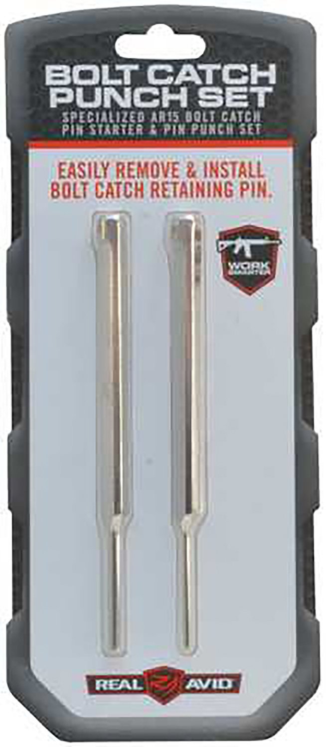 Real Avid AVBCPS Bolt Catch Punch Set Silver 223 Rem/5.56mm AR-Platform