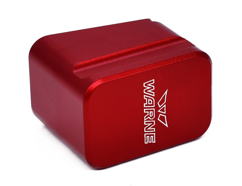 Warne 3130 Red Magazine Extension Glock 19-23 +5 9mm +4 .40