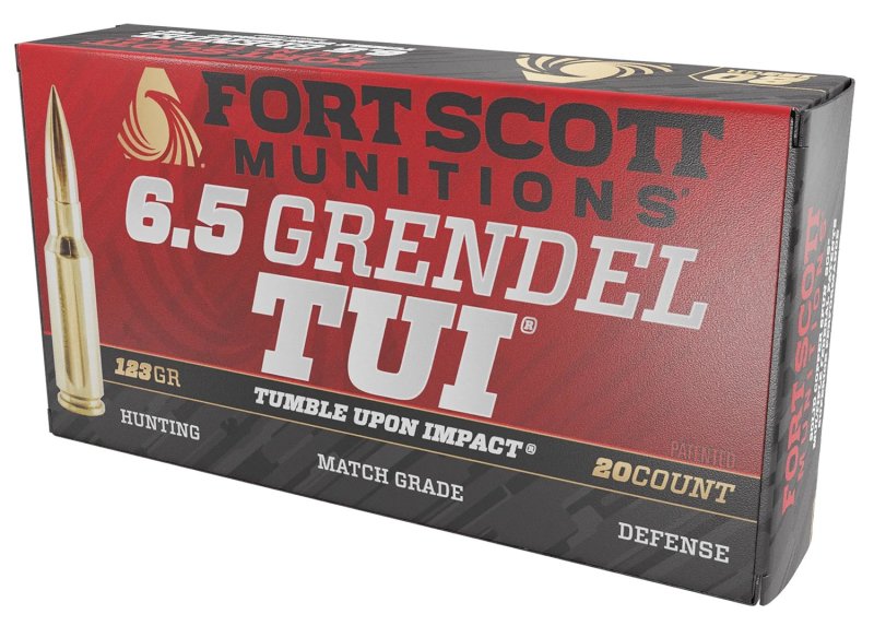 Fort Scott Munitions 65GR123SCV2 6.5 Grendel 123gr Solid Copper 20Rd