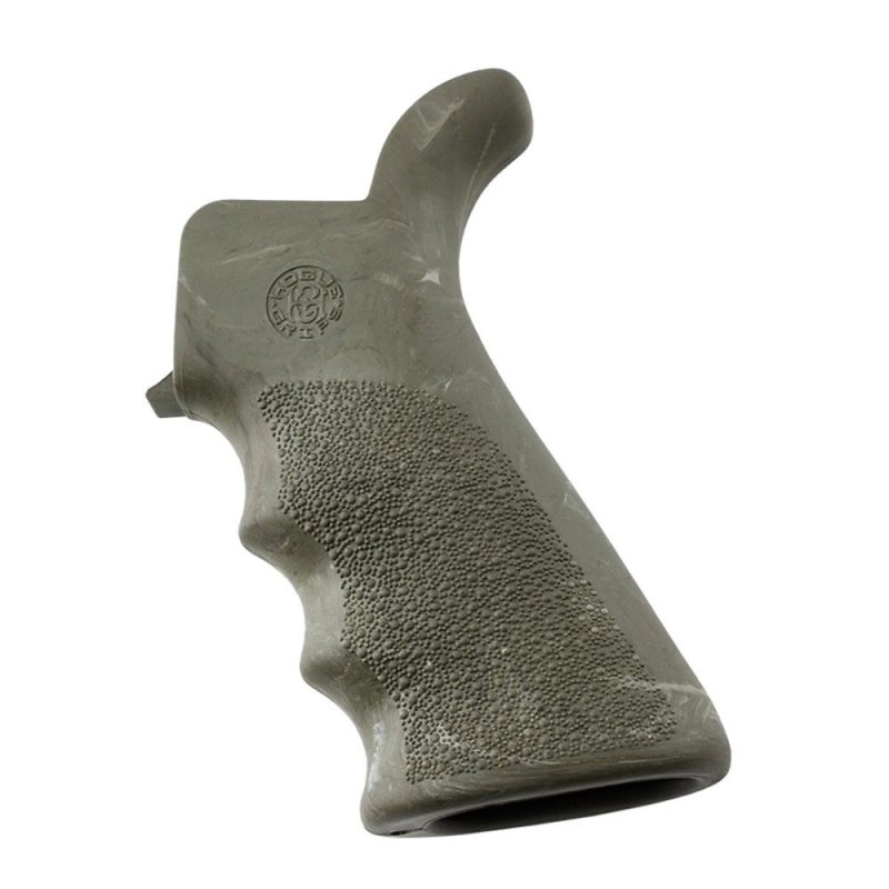Hogue AR-15 M16 Rubber Beavertail Grip Ghillie Green 2.8 oz