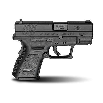 Springfield XD XD9801 9mm 3" SC Black Pistol 10RD