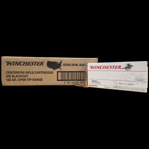 Winchester Target .300blk, 125gr OTR, Ammunition, 200rd Case