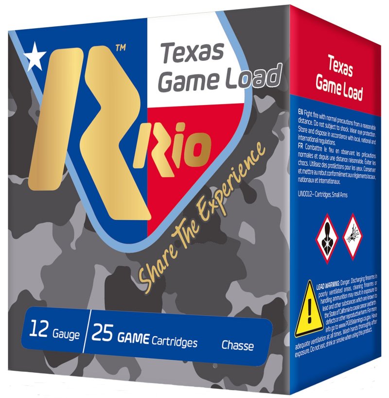 Rio Ammunition Texas Game Load 36 HV 12 Gauge 2.75 In 1-1/4oz #7.5 25ct