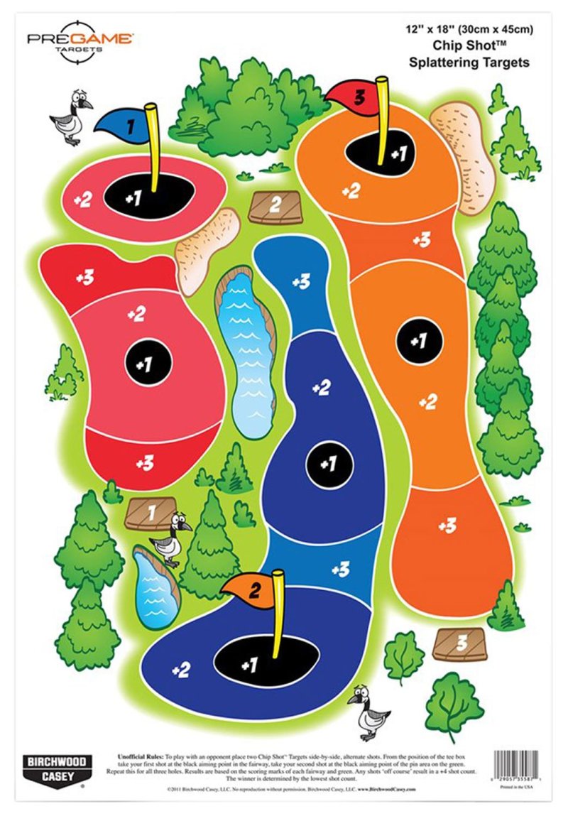 Birchwood Casey Dirty Bird Game Target 12"X18" Chip Shot 8/Pack 35566