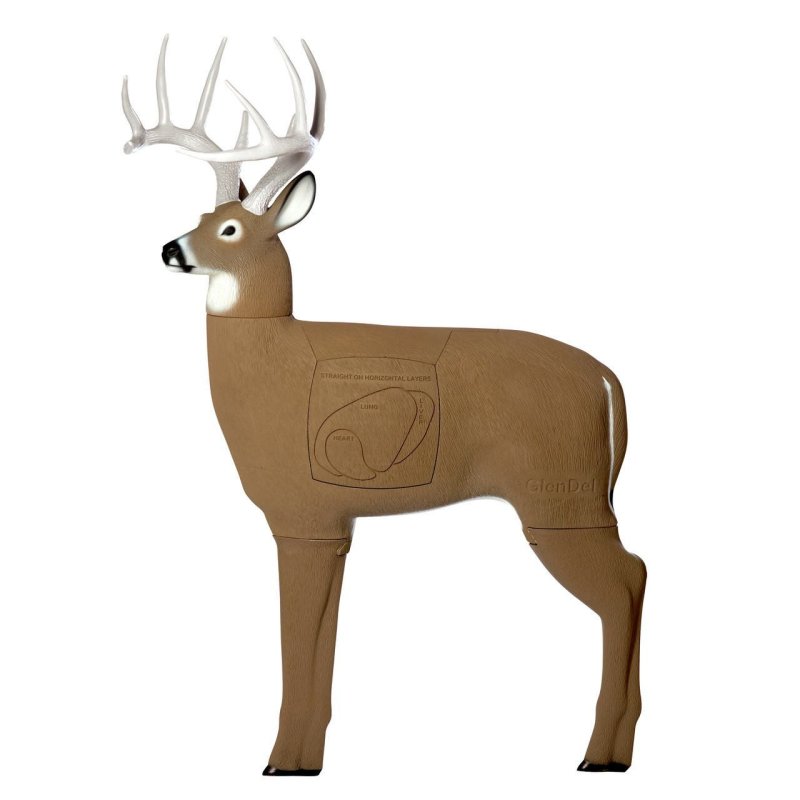 GlenDel G71010 Crossbow Buck Target, 4-Sided High-Density Foam Insert
