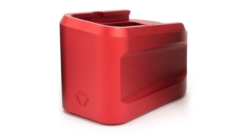 Strike Industries Red Aluminum Mag Plate GLOCK G19 9mm Extension