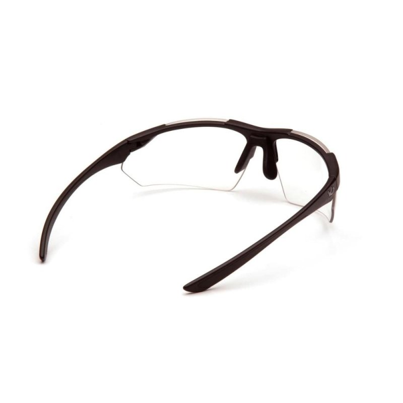 Pyramex VGSB1710T Tactical Eye Protection Black Frame Clear Anti-Fog Lens