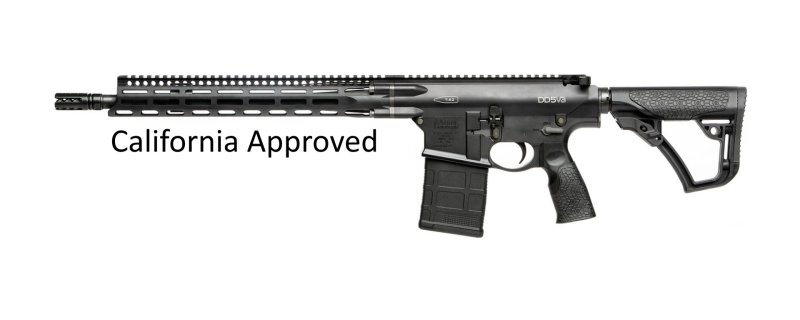 Daniel Defense 0215707258055 DD5 V3 CA 7.62x51mm 16" 10+1 Black Rifle