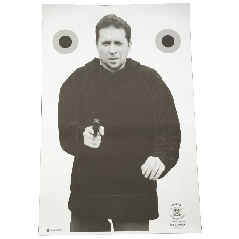 Action Target TCT-MK1MOD6-100 Tactical Training Targets 23x35 100-Pack