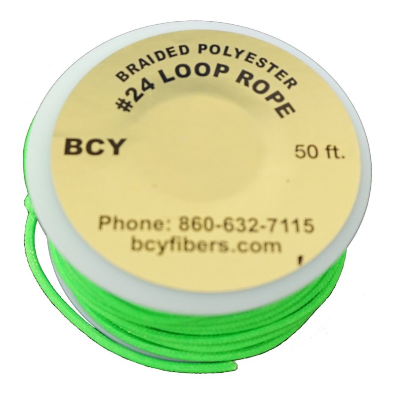 BCY 24 D-Loop Material Neon Green 50 ft. Archery String Accessory