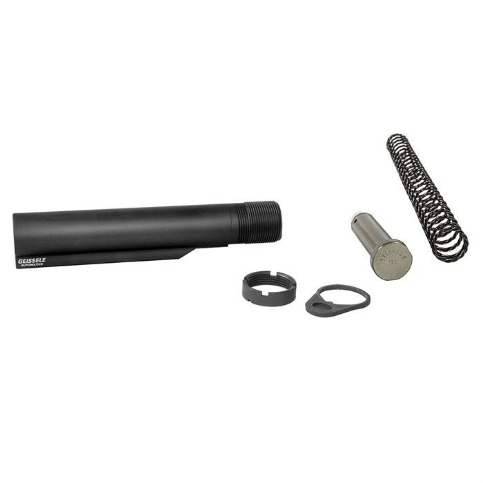 Geissele 08-163B-H2 AR-15 Mil-Spec Buffer Tube Assembly Super 42 H2 Black