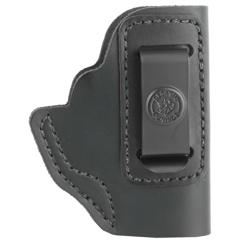 DeSantis 031BAR7Z0 Insider IWB Holster Black Leather Right Hand Clip