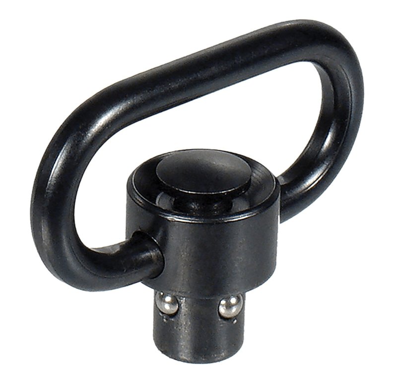 Leapers TLQDSW18 QD Sling Swivel Black 1.38" Push Button Steel