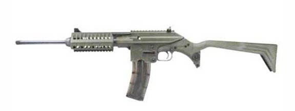 Kel-Tec SU22CGRN 22 LR 16 In Semi-Auto Green Folding Stock