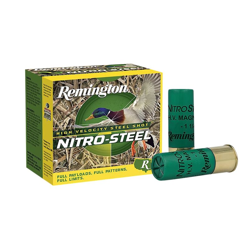 Remington Nitro-Steel 12 Gauge 3 in 1 3/8 oz #2 Shot 25 Rounds
