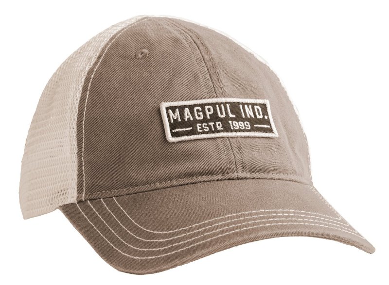 Magpul MAG1260-252 Trucker Hat Driftwood OSFA Adjustable Snapback Cap
