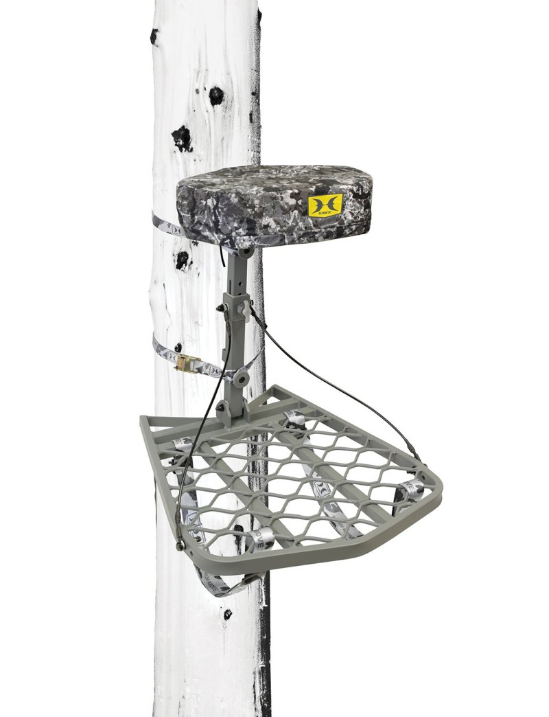 Hawk Treestands Helium Ultra Lite Hang-On Gray Powder-Coating Aluminum 16In