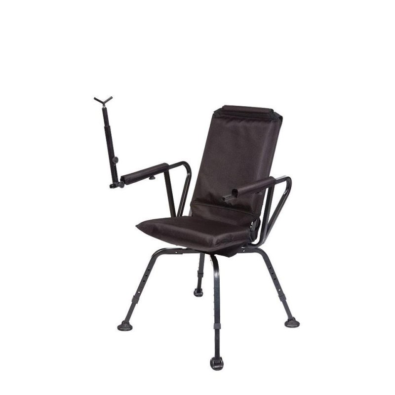 BenchMaster BMSSSC Sniper Seat 360 Shooting Chair Black Steel 360° Rotation