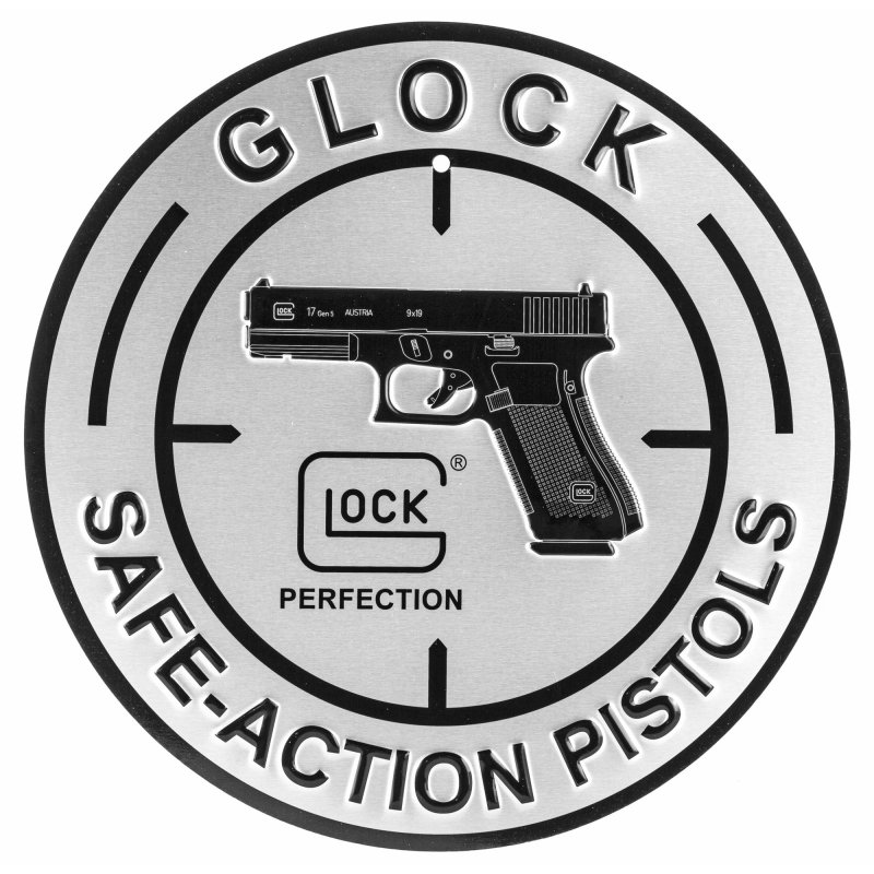 Glock AD00060 Safe Action Silver/Black Aluminum 12"