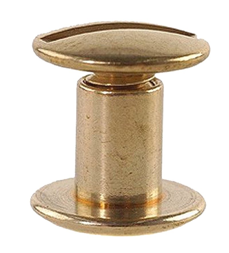 Uncle Mike's Brass Chicago Screws 24 Pack