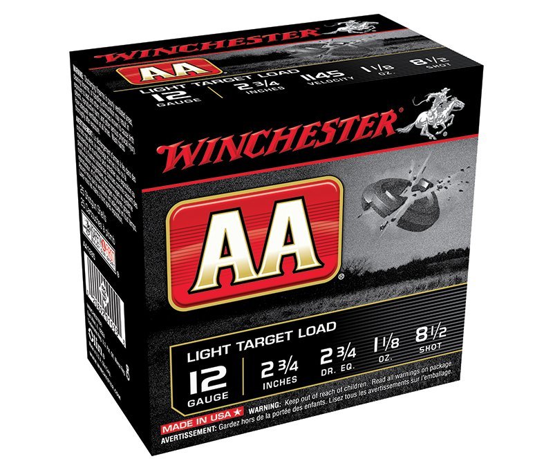 Winchester Ammo AA1285@ AA LtTrgt 12Ga 2.75" 1-1/8oz #8.5 Shot