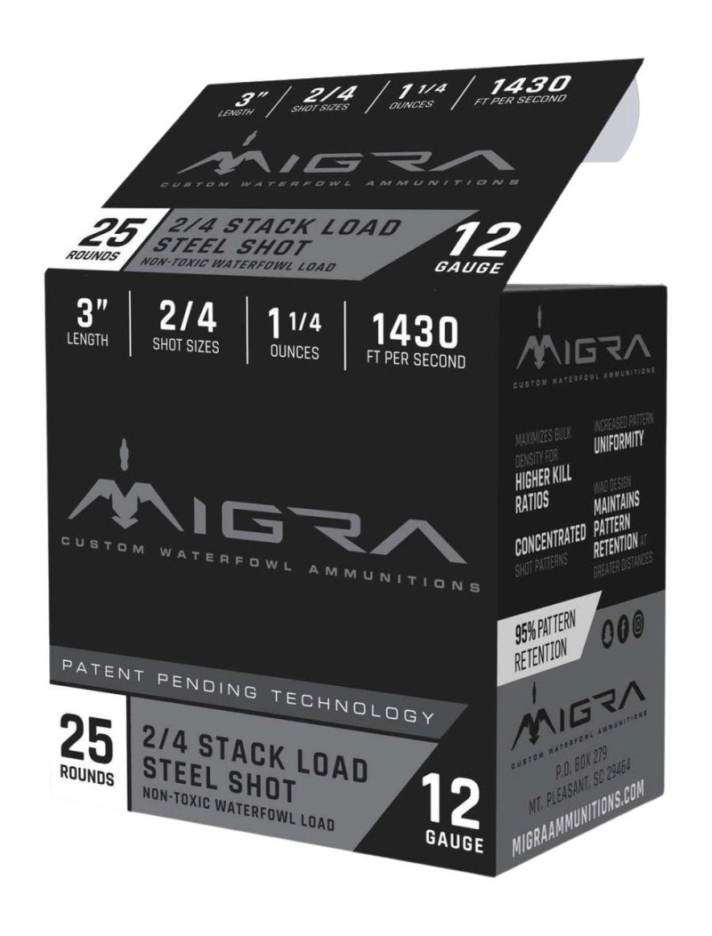 MIGRA M12AS24 12G 3" 2-4SHT 1.25 25/10